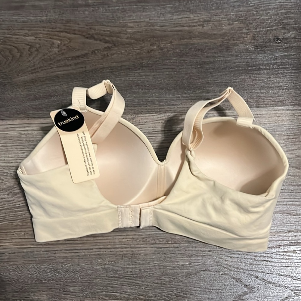 Truekind Supportive Comfort Wireless Padded Shaping Beige Bra NWT Small - Picture 3 of 12
